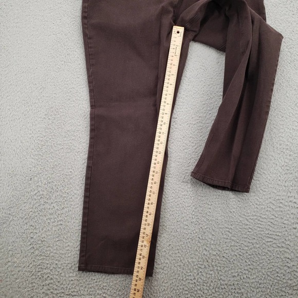 Chicos Pants Mens 2 US/12 Short Burgundy So Slimming Flat Front Casual Pockets - Picture 11 of 15